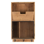 Wandrek 71 cm Bruin Zwart Hout Muurrek