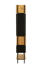 J-Line Schap Tina Hout/Ijzer Zwart/Naturel Small