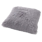 Dutch Decor Fluffy - Sierkussen 60x60 cm - Superzacht - XL kussen - Micro Chip - Grijs