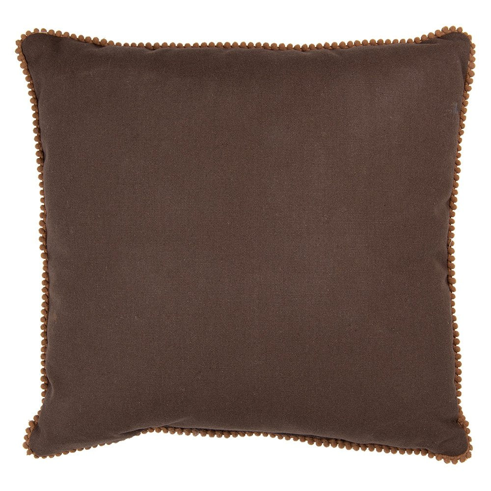 Sierkussen 40x40 cm Bruin Polyester Paddenstoelen