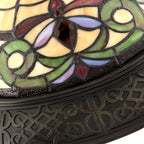Plafondlamp Tiffany Ø 38x20 cm Geel Glas Plafonniere