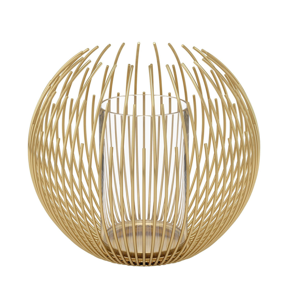 Windlicht Venezuela Goud 24x21 cm
