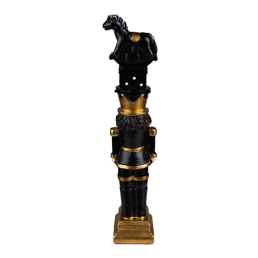 Kerstdecoratie Notenkraker 23 cm Zwart Polyresin