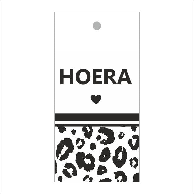 Cadeaukaartjes - Hoera - 20 stuks