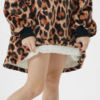 Textino Cheetah - Hoodie 50x70 cm - Kinderen - Dierenprint - Tabaksbruin - Bruin