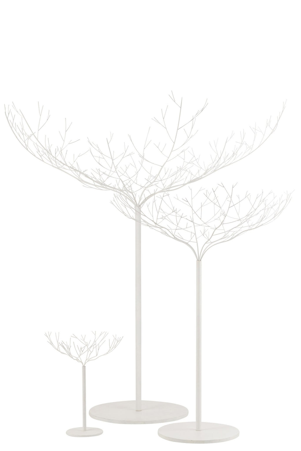 J-Line decoratie boom - metaal - wit - large