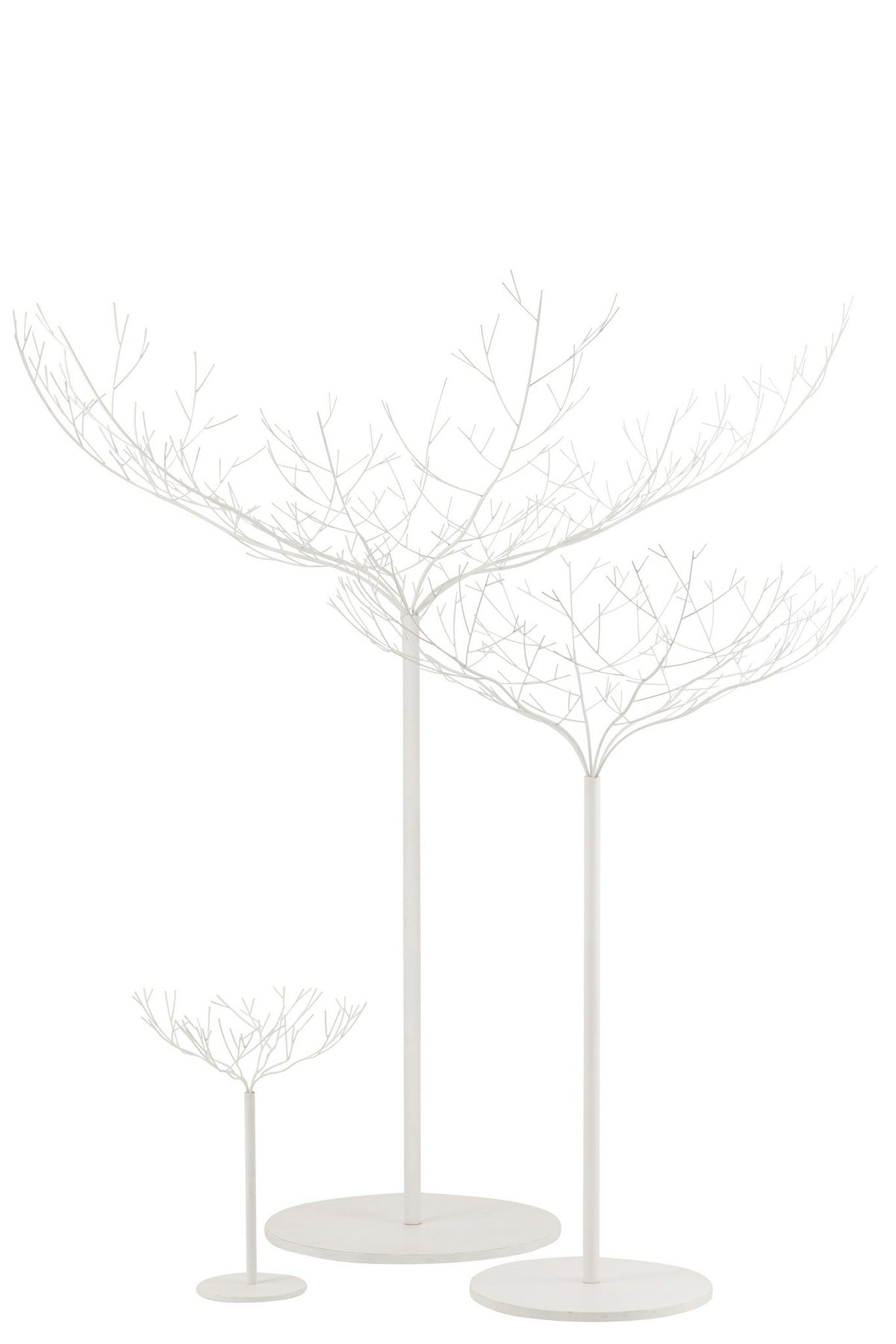 J-Line decoratie boom - metaal - wit - large