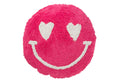 J-Line Kussen Smiley Getuft Katoen Roze/Wit