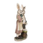 Beeld Konijn 26 cm Bruin Polyresin Paasdecoratie