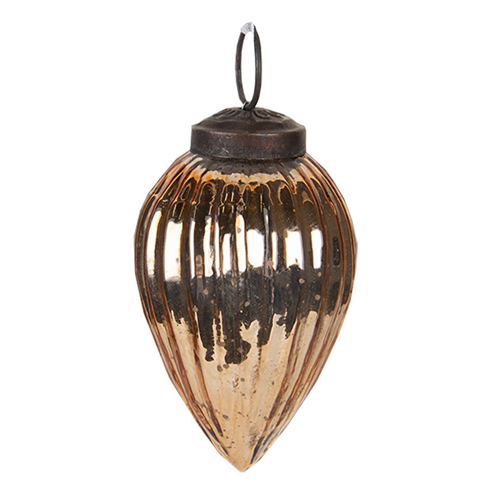Kerstbal Ø 6 cm Goudkleurig Glas Kerstdecoratie