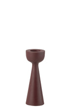 J-Line kaarshouder Cone - aluminium - kastanjebruin - large