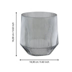 Windlicht Bezamby Smoke 14x14cm