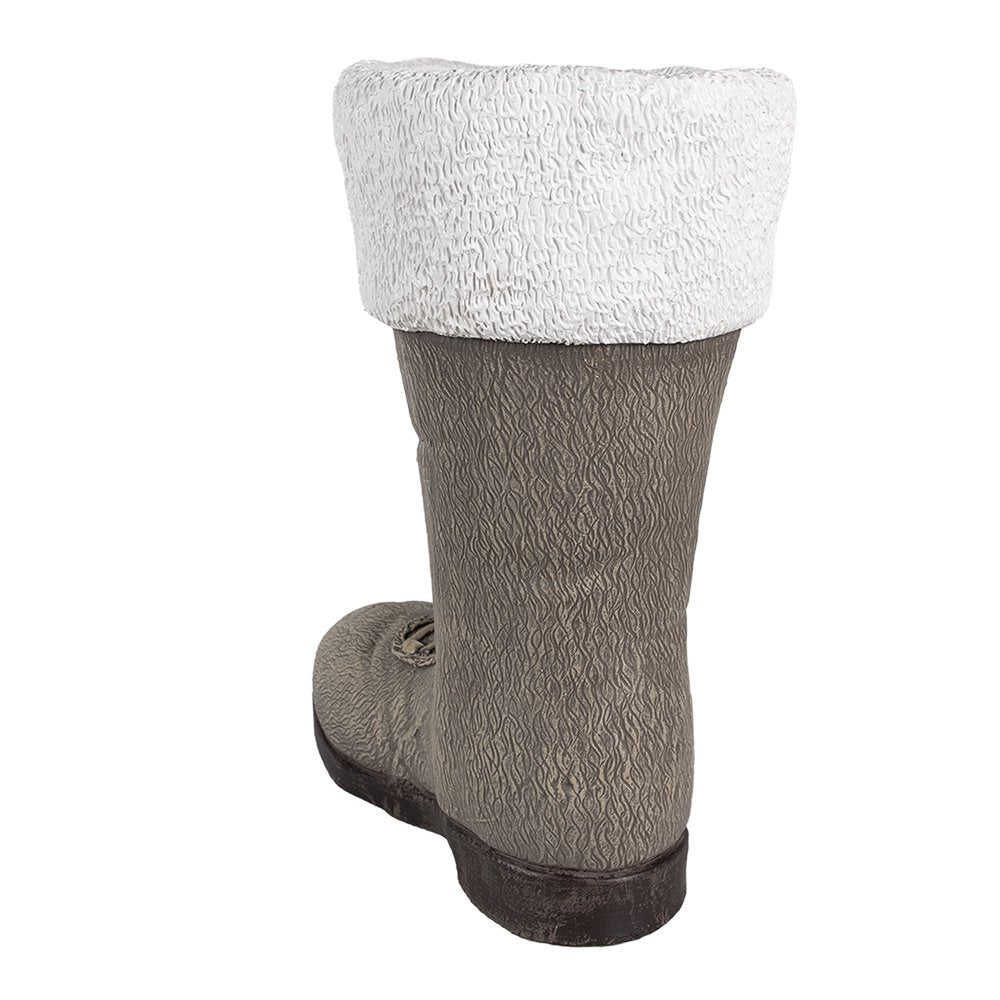 Kerstdecoratie Beeld Laars 37x23x43 cm Grijs Keramisch materiaal