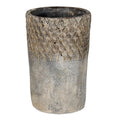 Bloempot Ø 12x19 cm Grijs Steen Bloempot Binnen