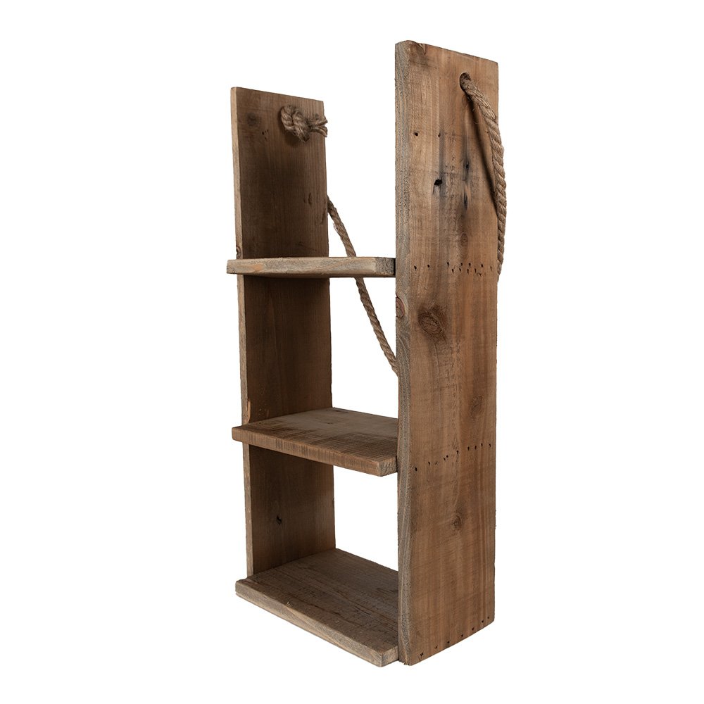 Wandrek 28x16x59 cm Bruin Hout Muurrek