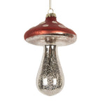 Kersthanger Paddenstoel Ø 9x13 cm Rood Glas