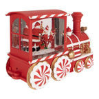 Kerstdecoratie met LED-verlichting en muziek Trein 31x10x17 cm / 3xAA Rood Kunststof