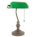 Bureaulamp Ø 27x40 cm Groen Bruin Metaal Tafellamp