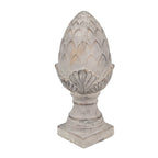 Decoratie Beeld Dennenappel Ø 14x33 cm Grijs Keramisch materiaal