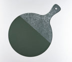 Golvende schaal rond 40x30 zwart en wit elegant