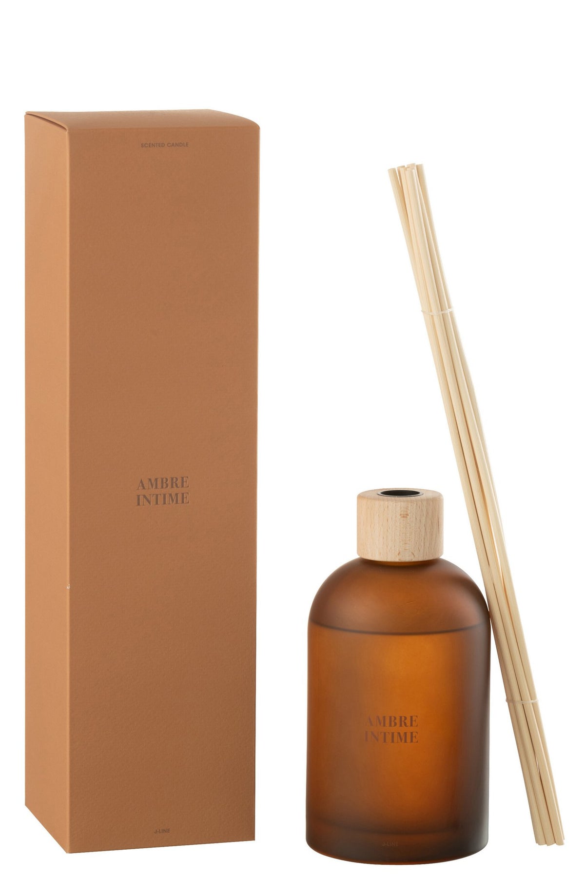 J-Line geurstokjes Accords Essentiels - Ambre Intime - oker - 550 ml
