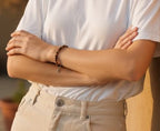 Dames armband Tijgeroog 6 mm met dromenvanger bedel
