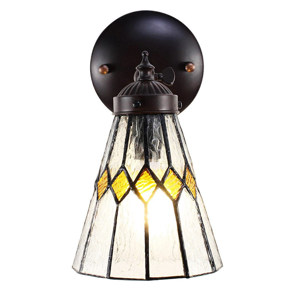 Wandlamp Tiffany 17x12x23 cm transparant Glas Muurlamp