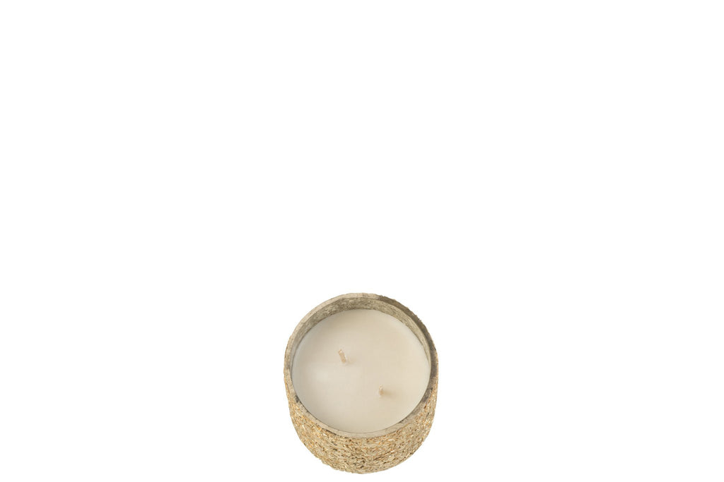 J-Line geurkaars Luxuria - Vanilla Escape - glas - goud - small - 40U