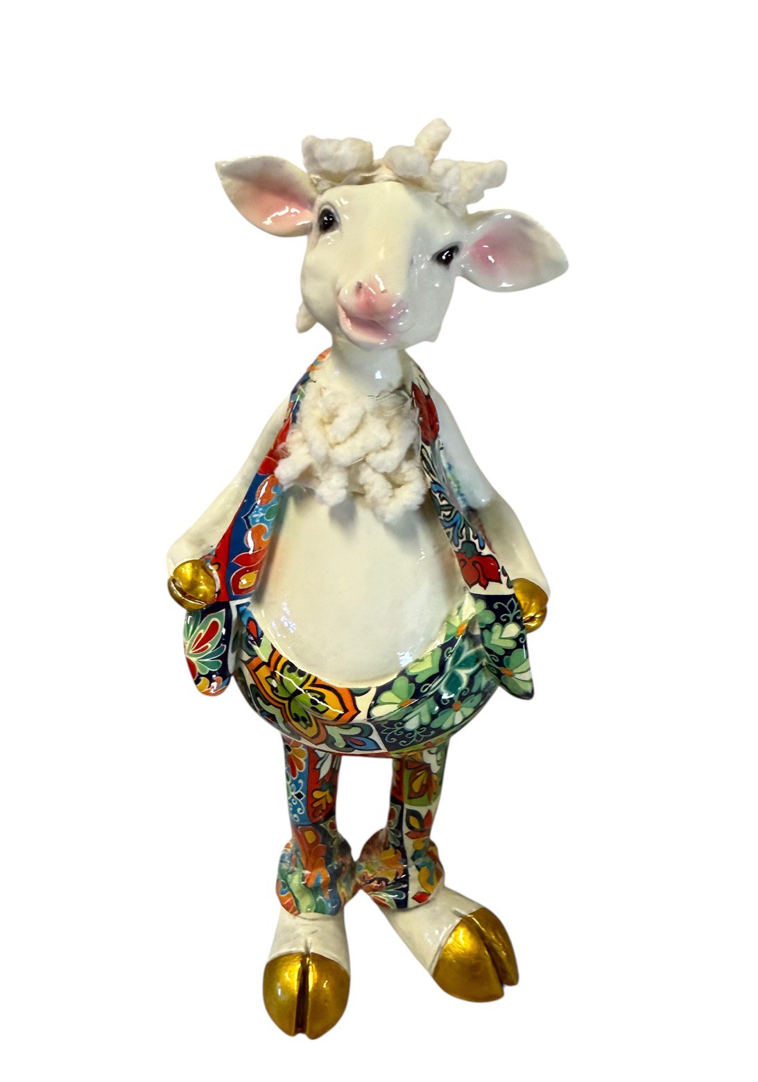 Polyresin schapenjongen met pak