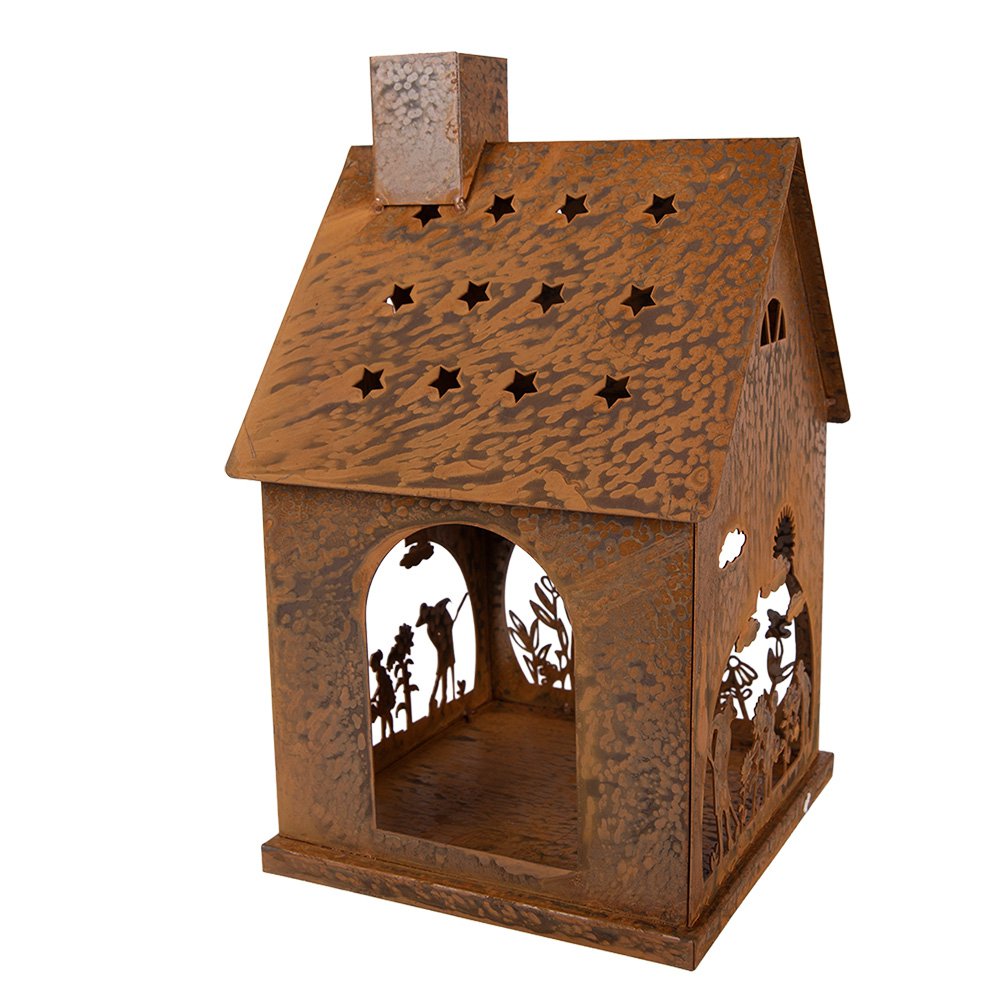 Decoratie Beeld 17x17x28 cm Bruin Metaal