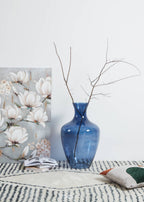 Vaas Longkali Blauw 40x65 cm