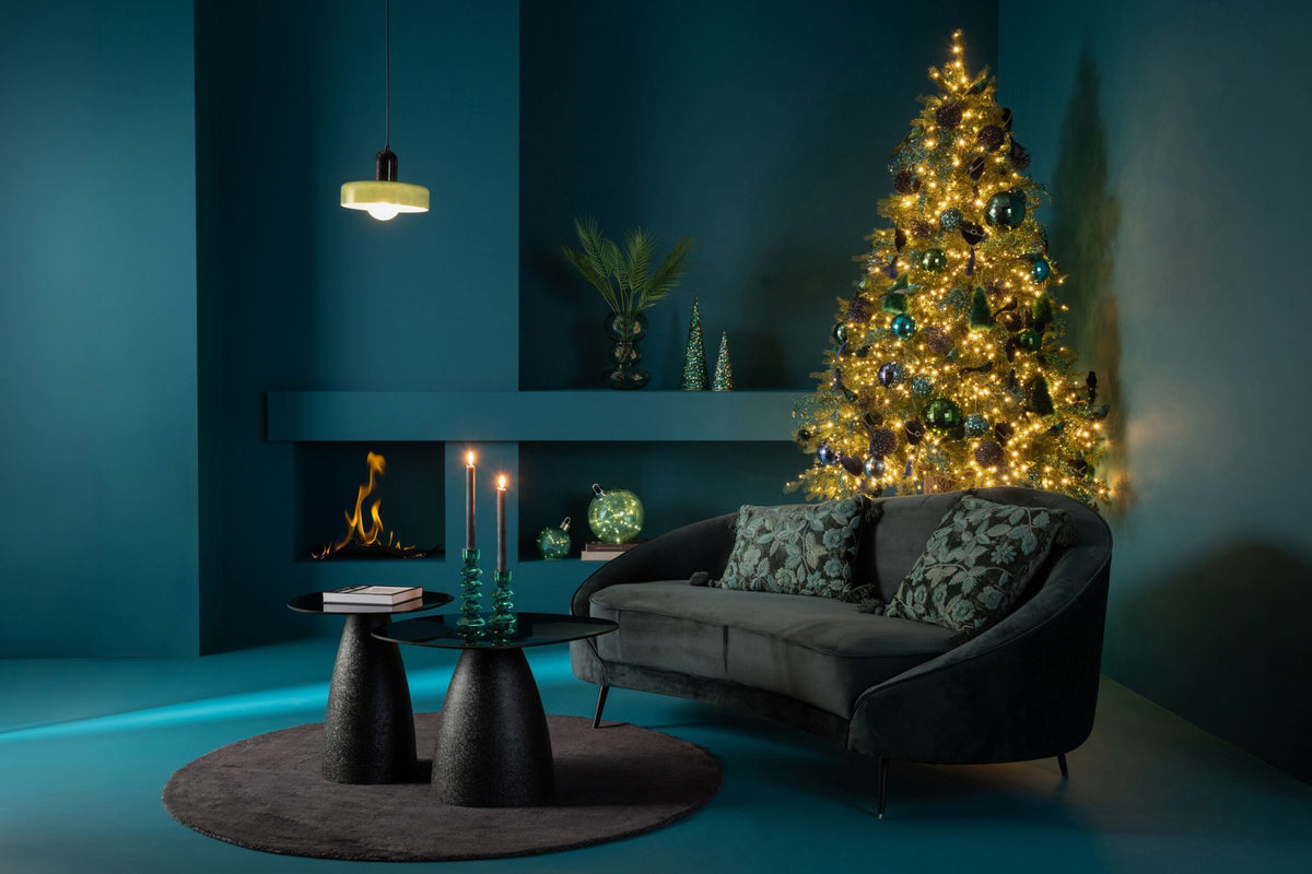 J-Line Sofa Elisabeth Textiel/Metaal Groen