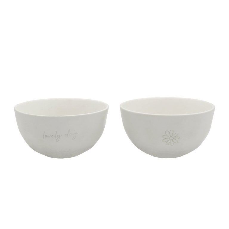 Leeff Bowls Daisy - Lovely Day, set of 2
