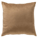 Dutch Decor Croco - Kussen 40x40 cm - Tabaksbruin - Bruin
