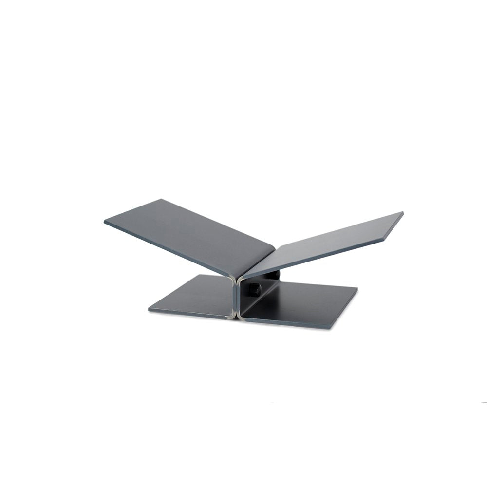 Y-Bookstand - recht laag - blauwstaal