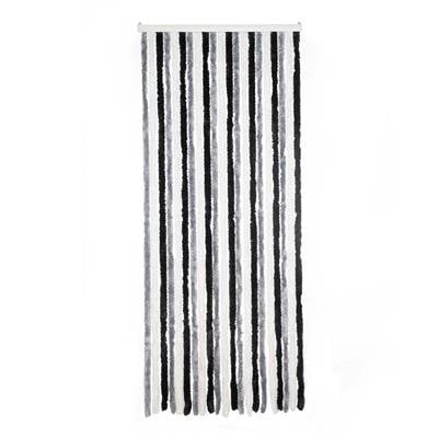 Chenille Stripe Caravan vliegengordijn wit/grijs 56x180cm