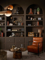 J-Line Fauteuil - leer - camel