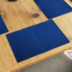 Eetplacemats – Geribbeld katoen – 48x32 cm, set van 6