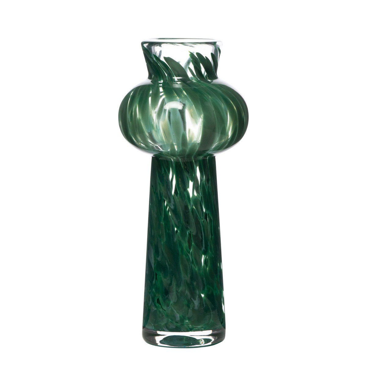 Vero Vaas groen vlekken h29 d12,6 cm