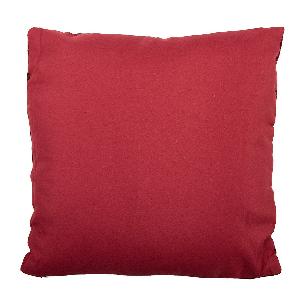 Sierkussen 44x44 cm Rood Polyester