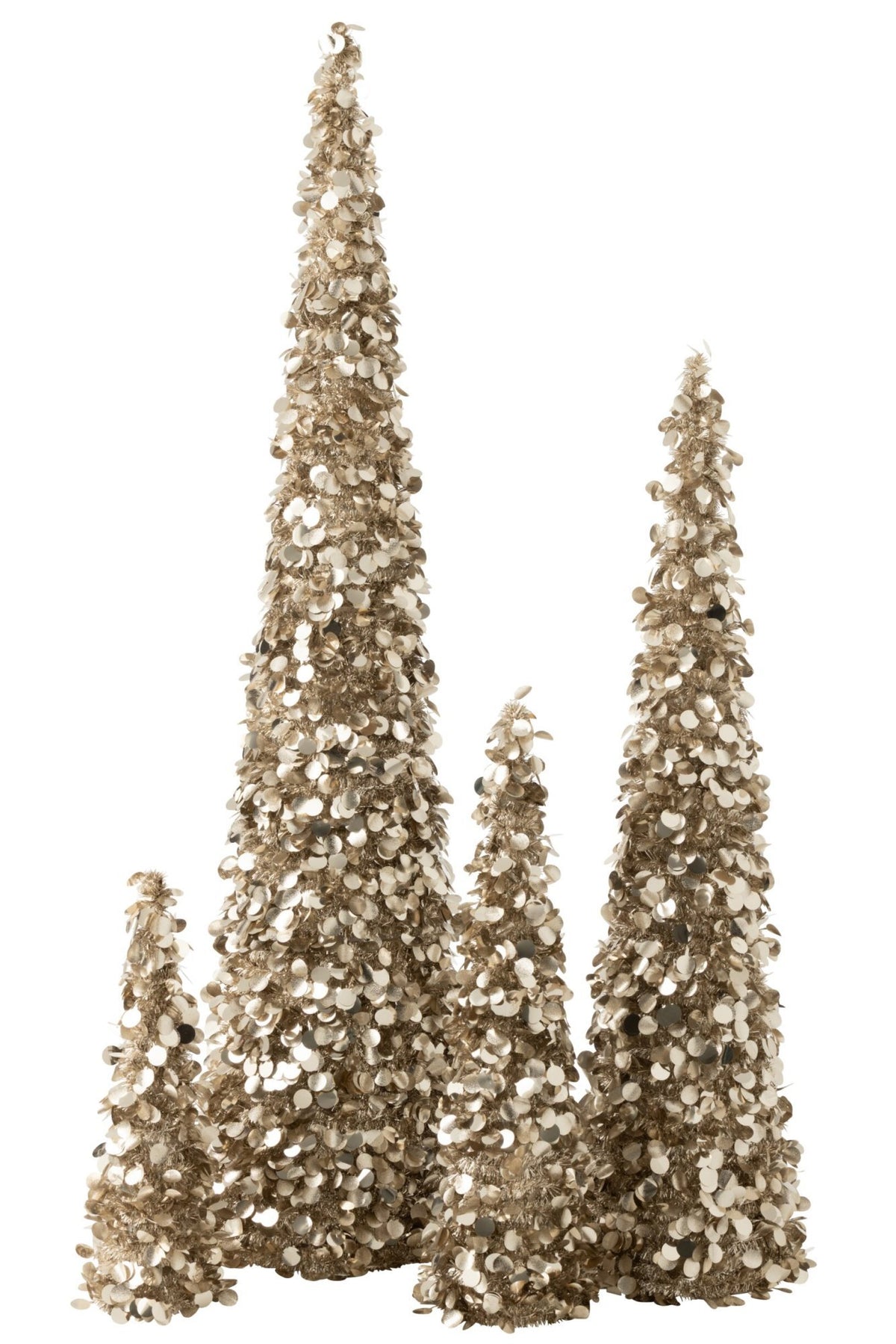 J-Line sprankelende boom - polystyreen - champagne - extra large