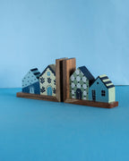 Book Nook Hanpdainted Boekensteunen - Set van 2