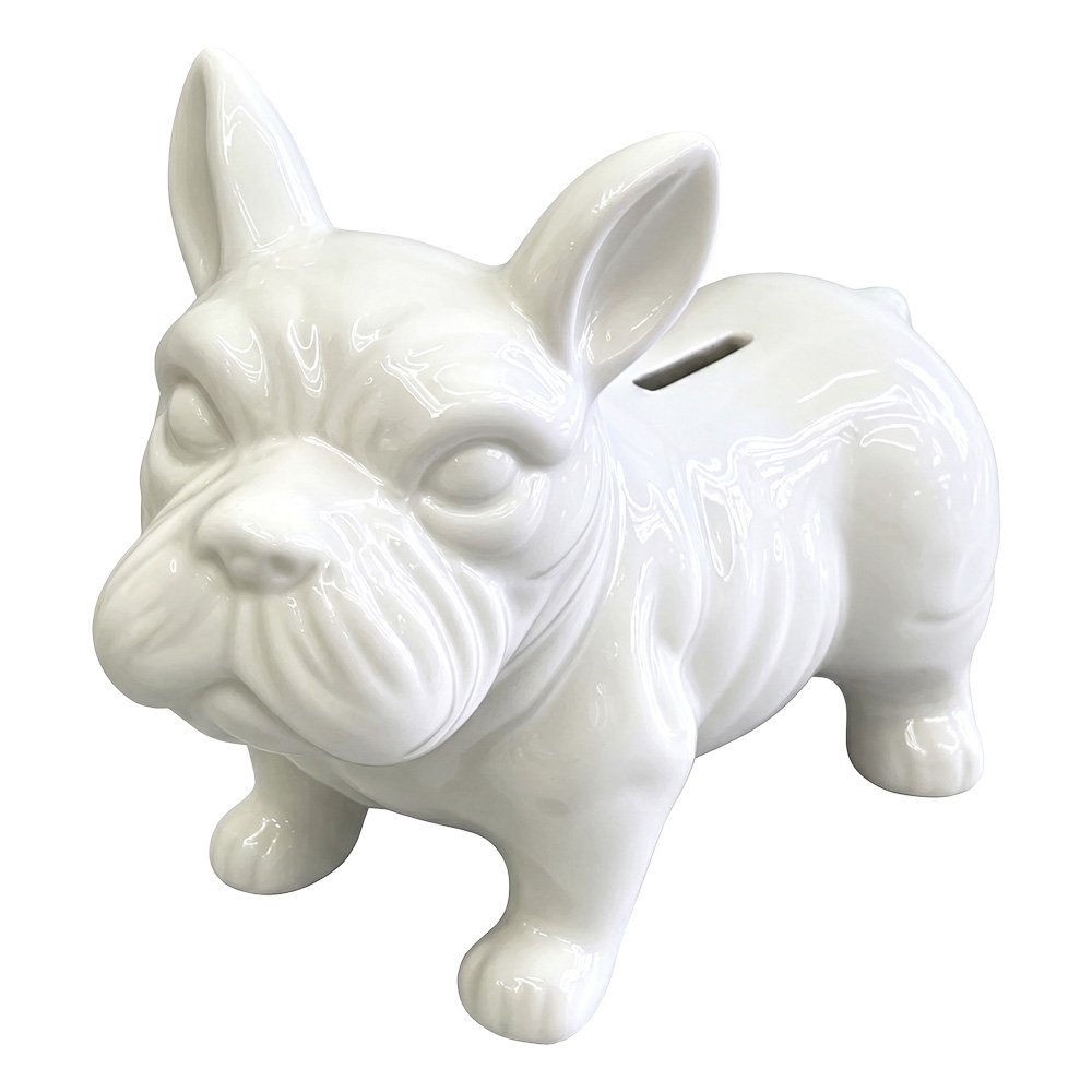 Spaarpot Hond Wit Keramiek Spaarpot