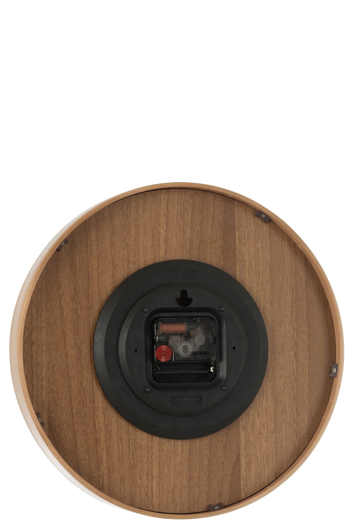 J-Line klok - multiplex/hout - donker naturel - small - Ø 30 cm