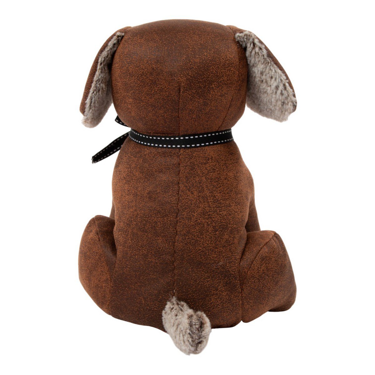 Deurstopper hond donkerbruin 18x20x25cm