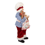 Kerstdecoratie Beeld Kerstman 15x10x26 cm Rood Kunststof