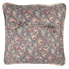 Kussenhoes 50x50 cm Grijs Groen Polyester Bloemen Sierkussenhoes