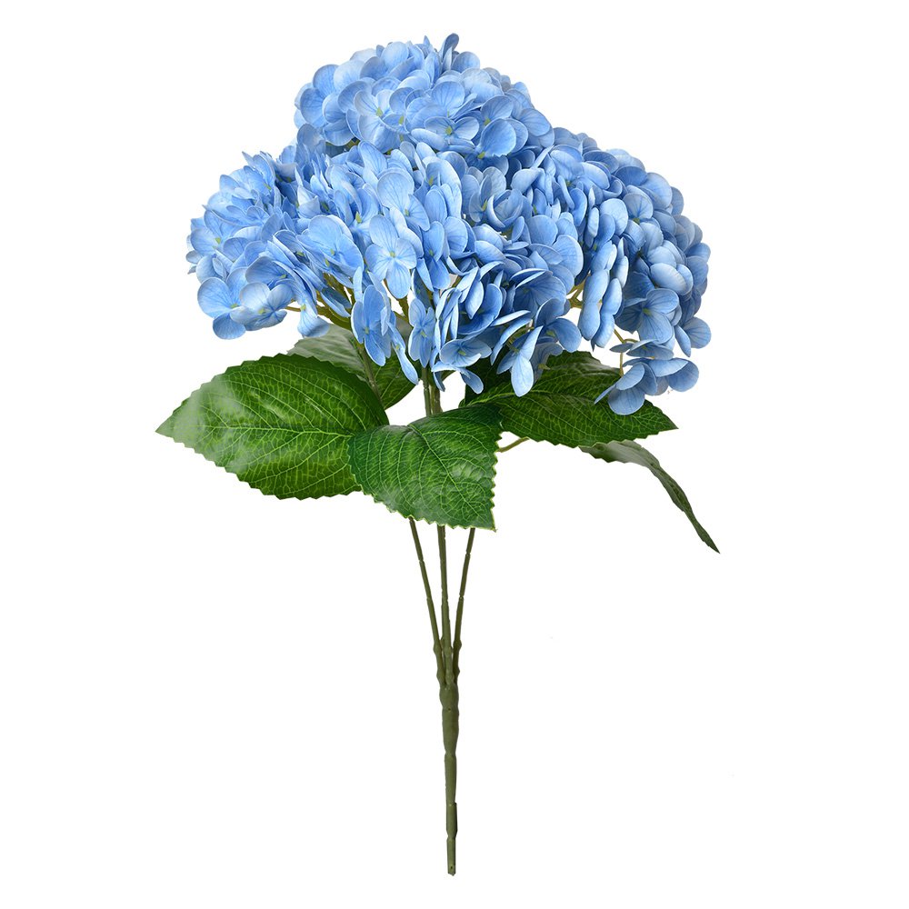 Kunstbloem Hortensia 45 cm Blauw Kunststof