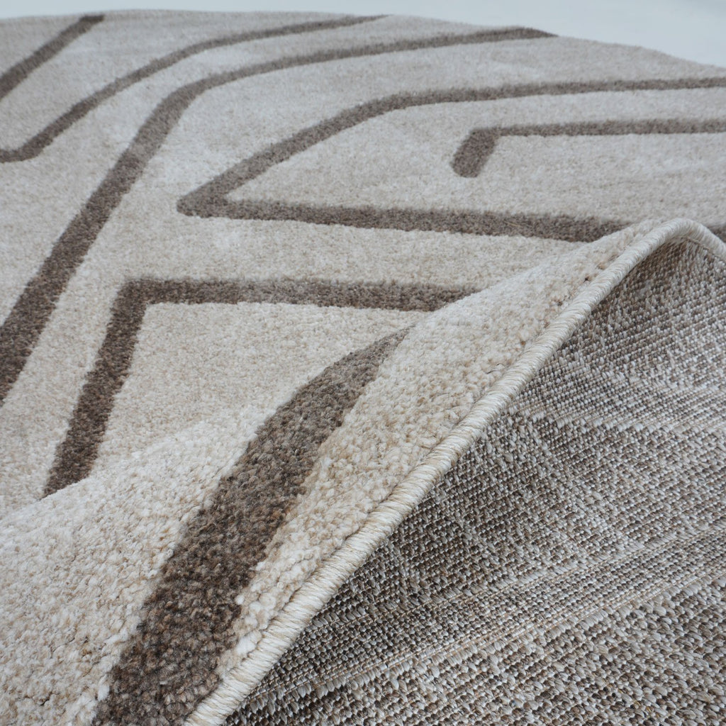 Vloerkleed Labyrint Beige - Organisch 160 x 230 cm