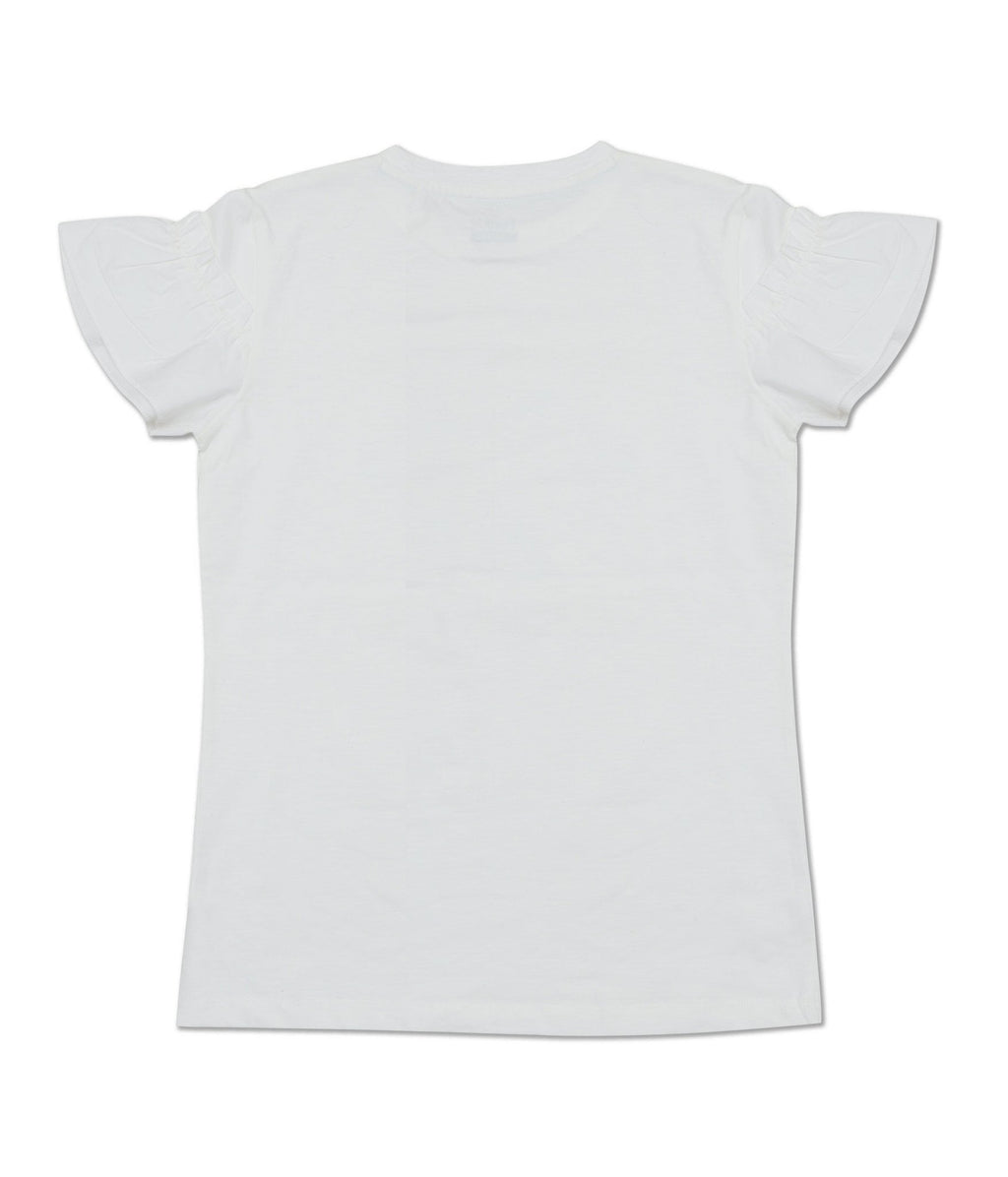 Funkle T-shirt Snow White – Lycra Slub Jersey & Cotton Poplin